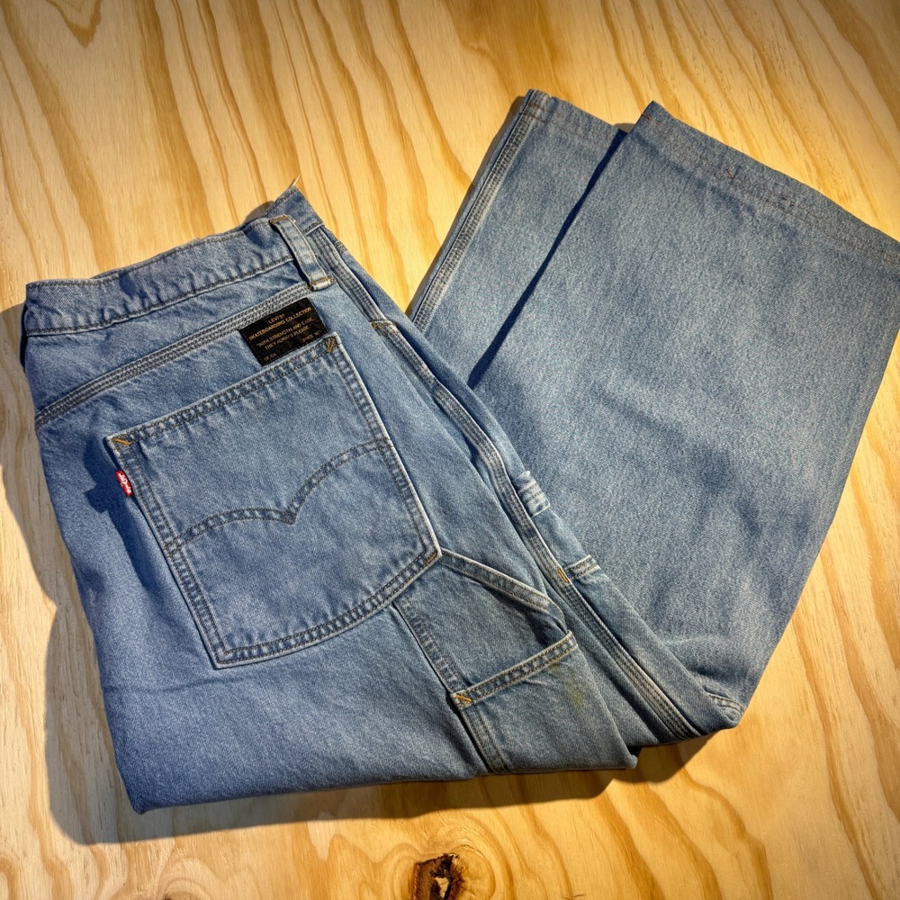 Levi's Men's Skateboarding Carpenter Jeans Light Wash Denim Pants Size 36x32